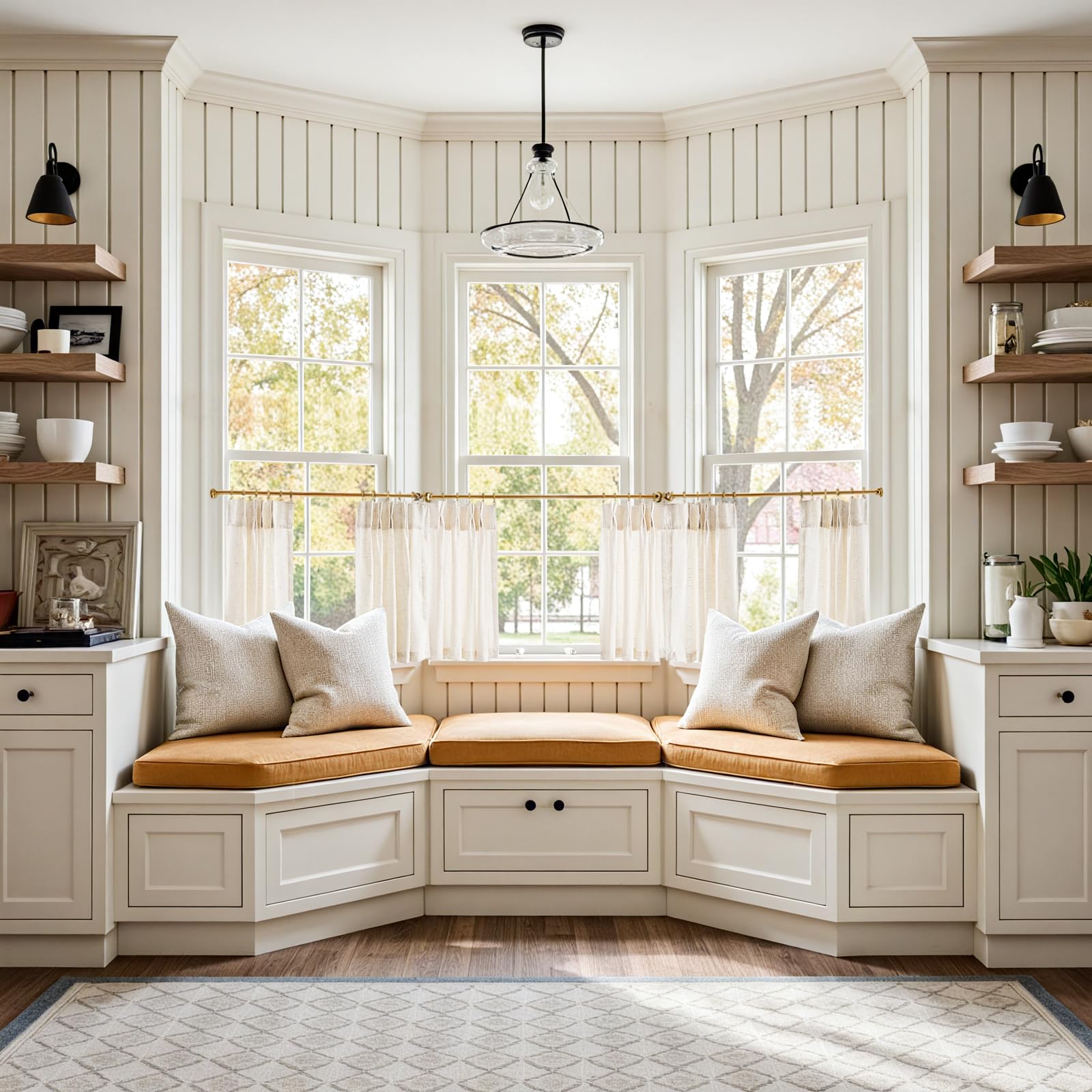 jinchan Linen Pinch Pleated Kitchen Curtains 24 Inch 4 Panels, Natural Linen Tier Curtains Back Tab Farmhouse Cafe, Light Filter
