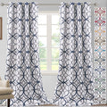H.VERSAILTEX Blackout Curtains Printed Design 96 Inch Length 2 Panels Set Thermal Insulated Curtains for Bedroom for Living Room