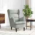 vidaXL Armchair Light Gray Velvet