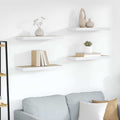 vidaXL tagres flottantes 4 pcs chne et blanc 60x23,5x3,8 cm MDF