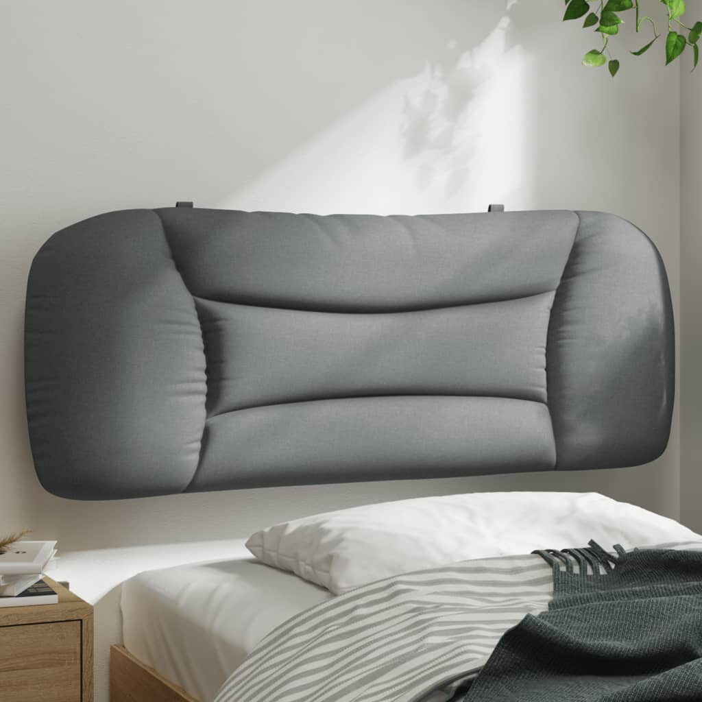 vidaXL Headboard Cushion Light Gray 39.4 Fabric