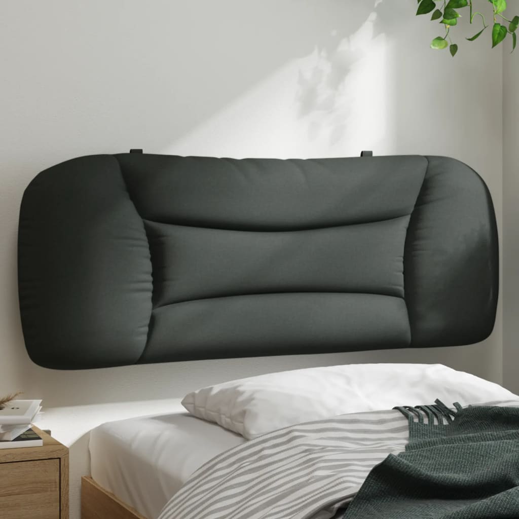 vidaXL Headboard Cushion Dark Gray 39.4 Fabric
