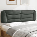 vidaXL Headboard Cushion Dark Gray 76 Fabric