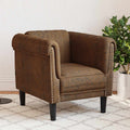 vidaXL Sofa Chair Brown Velvet