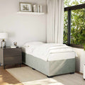vidaXL Bed Frame without Mattress Light GrayTwin XL Velvet