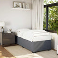vidaXL Bed Frame without Mattress Dark GrayTwin XL Velvet