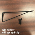 HANGER ARM METAL BLK 19 (Pack of 1)