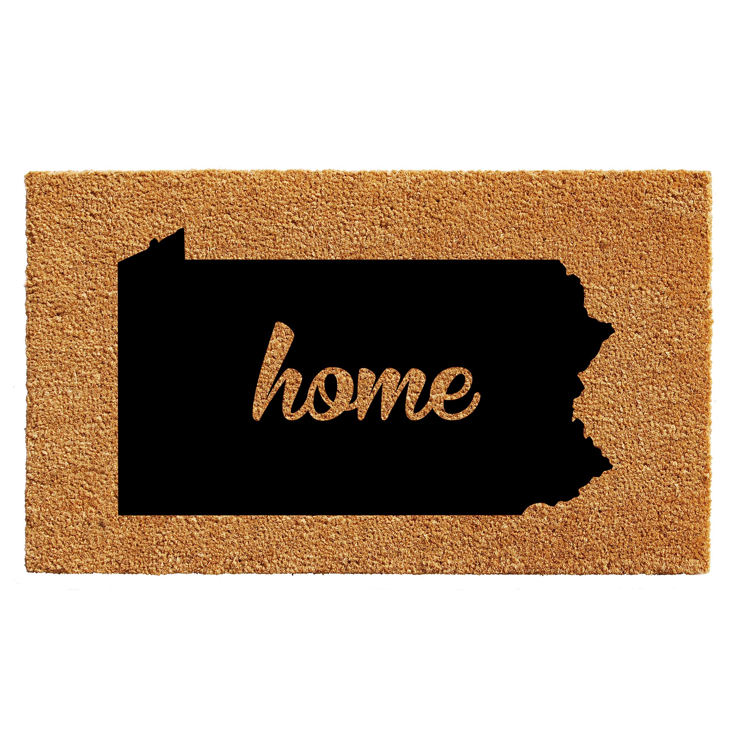 Calloway Mills 105402436 Pennsylvania Doormat, 24 x 36, Natural/Black