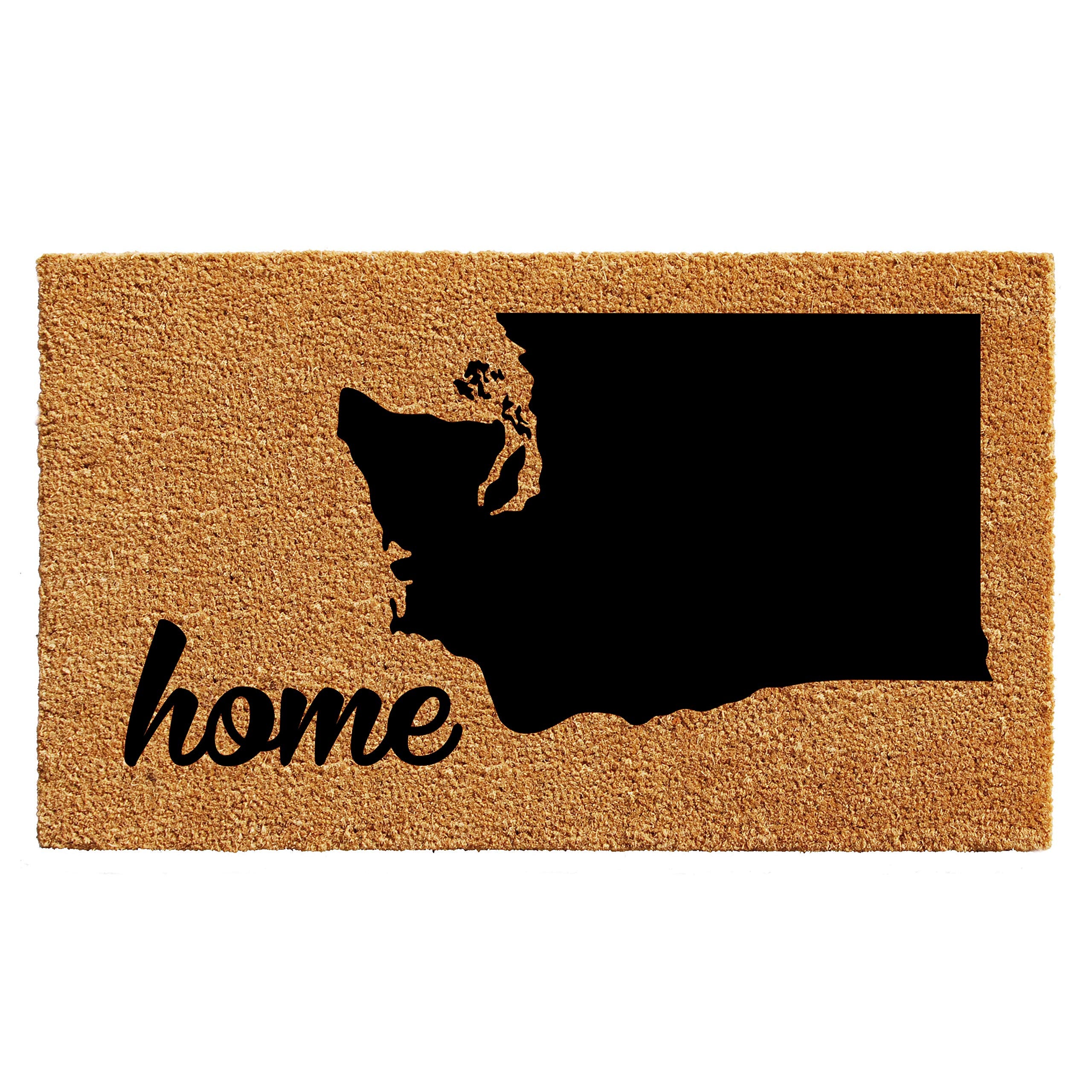 Calloway Mills 105451830 Washington Doormat, 18 x 30, Natural/Black