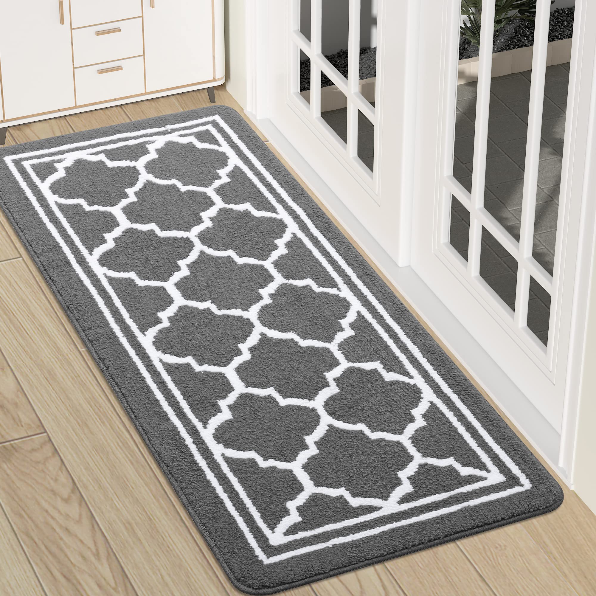 Buganda Indoor Door Mat, Resist Dirt and Absorbent Entrance Mat, Anti-Slip, Low Profile Inside Floor Mat Doormat for Entryway (4
