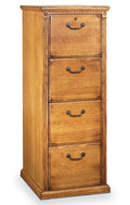 Martin Furniture Huntington Oxford 4-Drawer File Cabinet, Wheat Finish, Fully Assembled
