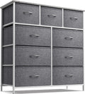 Sorbus Dresser with 9 Drawers - Furniture Storage Chest Tower Unit for Bedroom, Hallway, Closet, Office Organization - Steel Fra