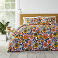 MARIMEKKO - King Comforter Set, Cotton Percale Bedding with Matching Shams, All Season Home Decor (Rosarium Pink, King)