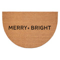 Calloway Mills 109122436HC Ultra Modern Merry & Bright Half Round Doormat 24 x 36