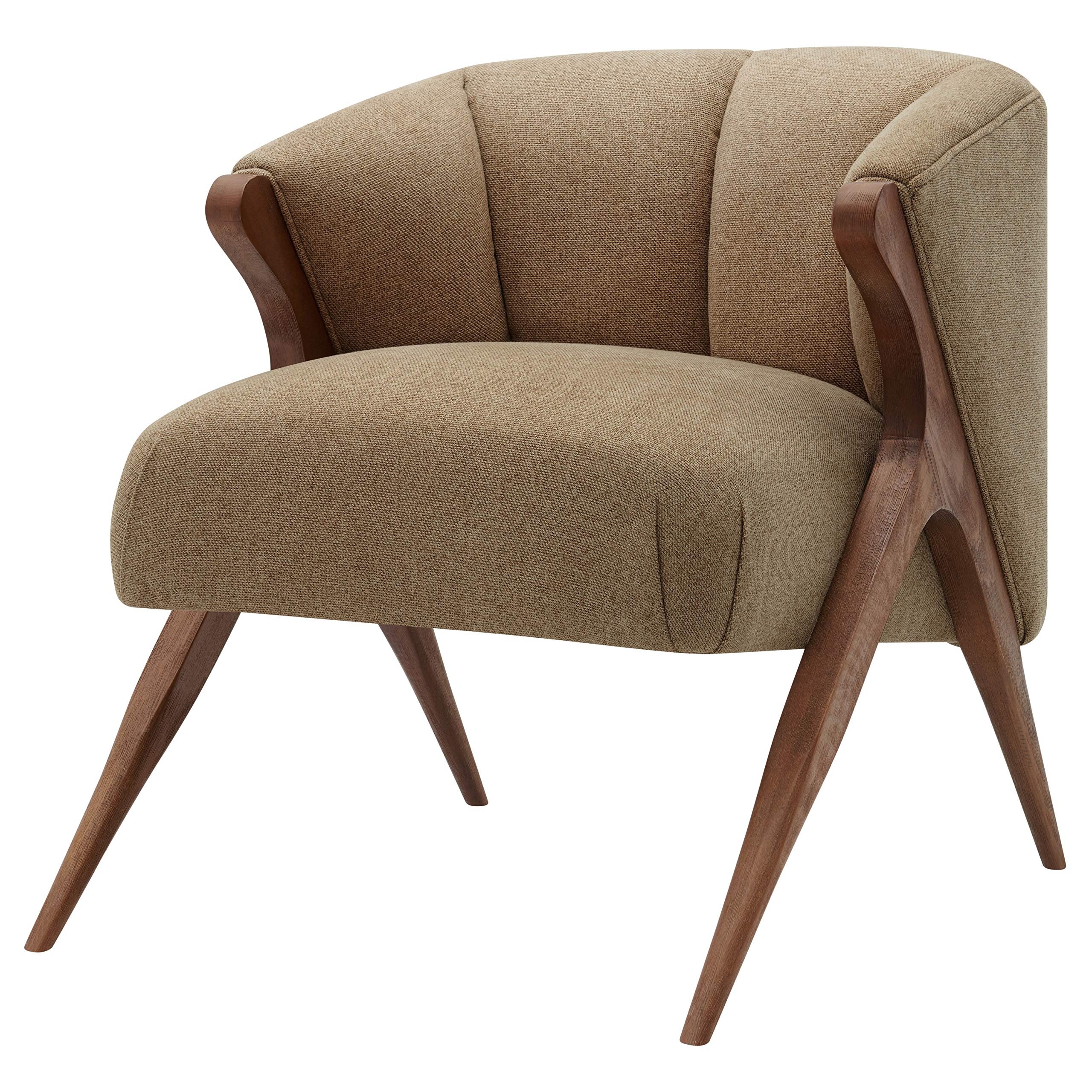 npd furniture and more Florence Fabric Accent Chair, Cream