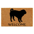 Calloway Mills AZ105741729 Pug Doormat, 17 x 29, Natural/Black