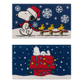 Gertmenian Peanuts Coir Mat (2-Pack), Welcome Mats for Front Door, Home Entrance, Garage, and Back Door, Home Decor, 20 x 34 Eac