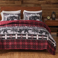 Greenland Home Timberline Quilt Set, 2-Piece Twin/XL, Red