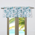 Greenland Home Fashions Barefoot Bungalow Cruz Coastal Window Valance, 84 W x 19 L inches, White