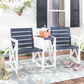 Safavieh FOX6707K Collection Ally Rustic Brown Darling Wrought Iron 60.25 Outdoor Tree Bench, 0, Dark Slate Gray/White