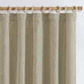 jinchan Burlap Look Curtains 84 Inches Long Linen Textured Curtains for Living Room Light Filtering Farmhouse Curtains Rod Pocke
