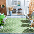 SAFAVIEH Courtyard Collection 8 x 10 Green/Beige CY6918 Trellis Indoor-Outdoor Waterproof Easy-Cleaning Patio Backyard Mudroom
