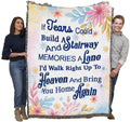 Pure Country Weavers If Tears Could Build A Stairway Blanket - Sympathy Bereavement Gift Tapestry Throw Woven from Cotton - Made