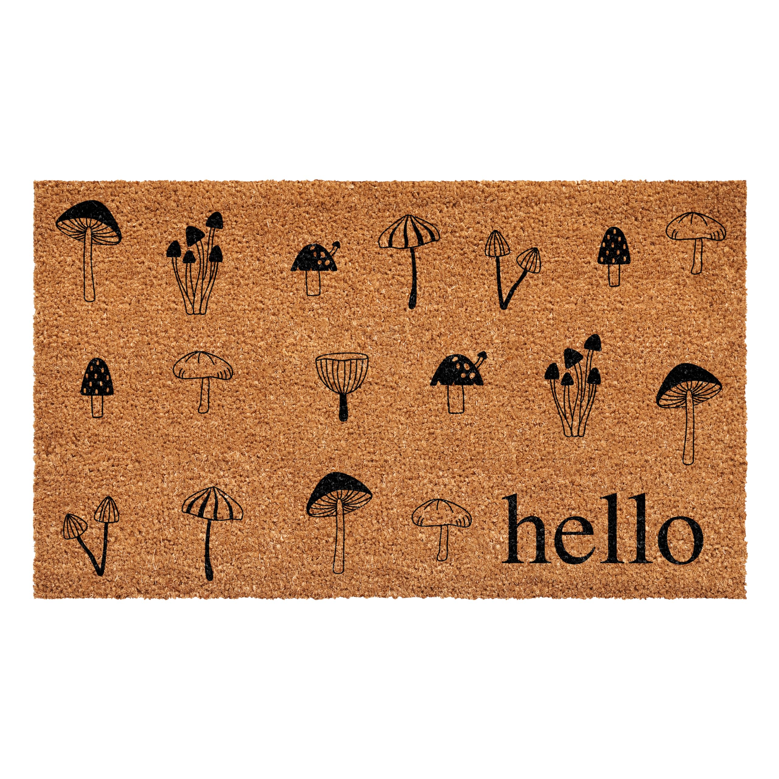 Calloway Mills 112222436 Mushroom Hello Doormat 24 x 36