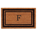 Calloway Mills 152961830F Black Border 18 x 30 Monogram Doormat, (Letter F)