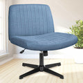 NEO CHAIR Criss Cross Chair No Wheels Armless Cross Legged Office Desk Wide Comfy Vanity Makeup Chair Adjustable Computer Task f