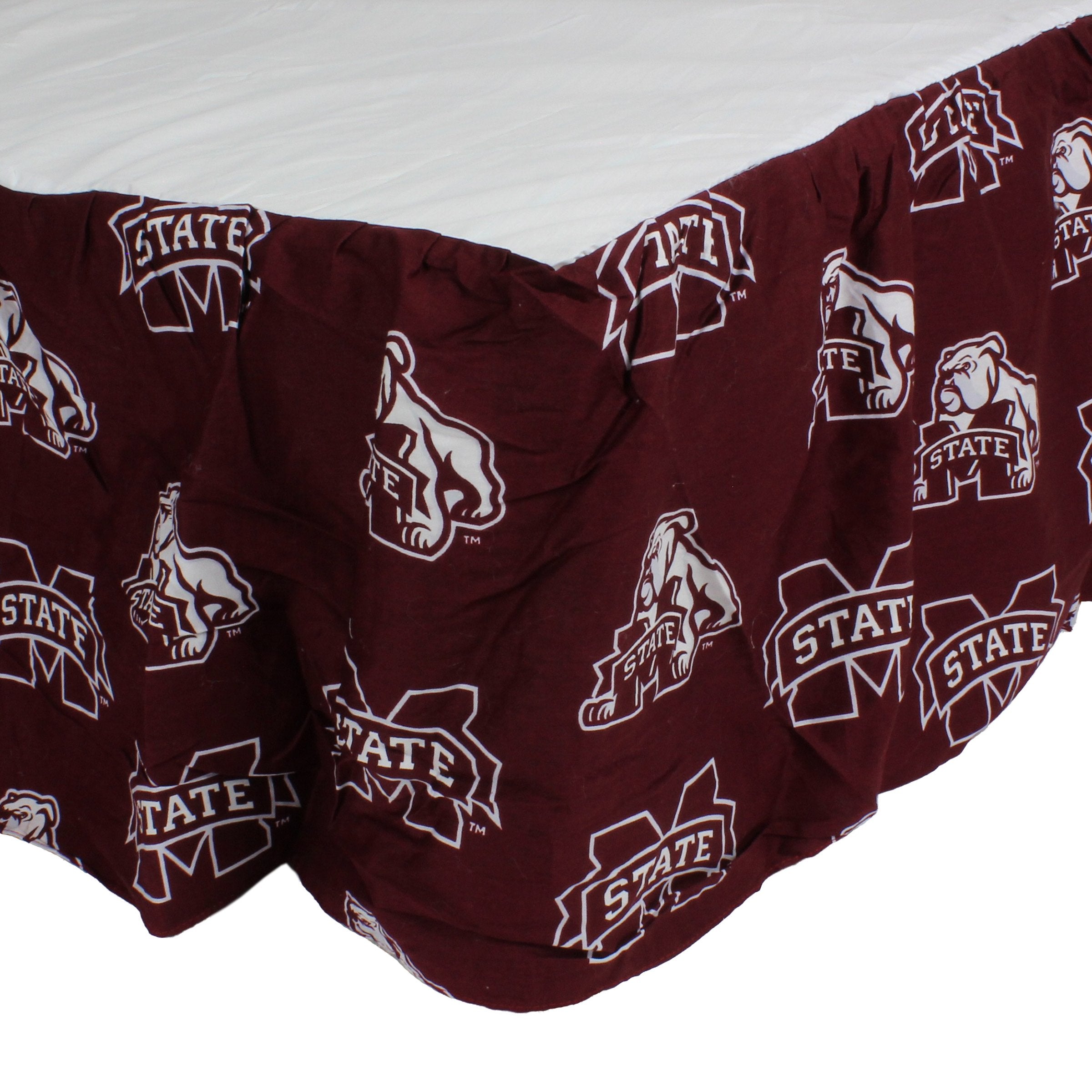 College Covers Dust Ruffle, King, Mississippi State Bulldogs
