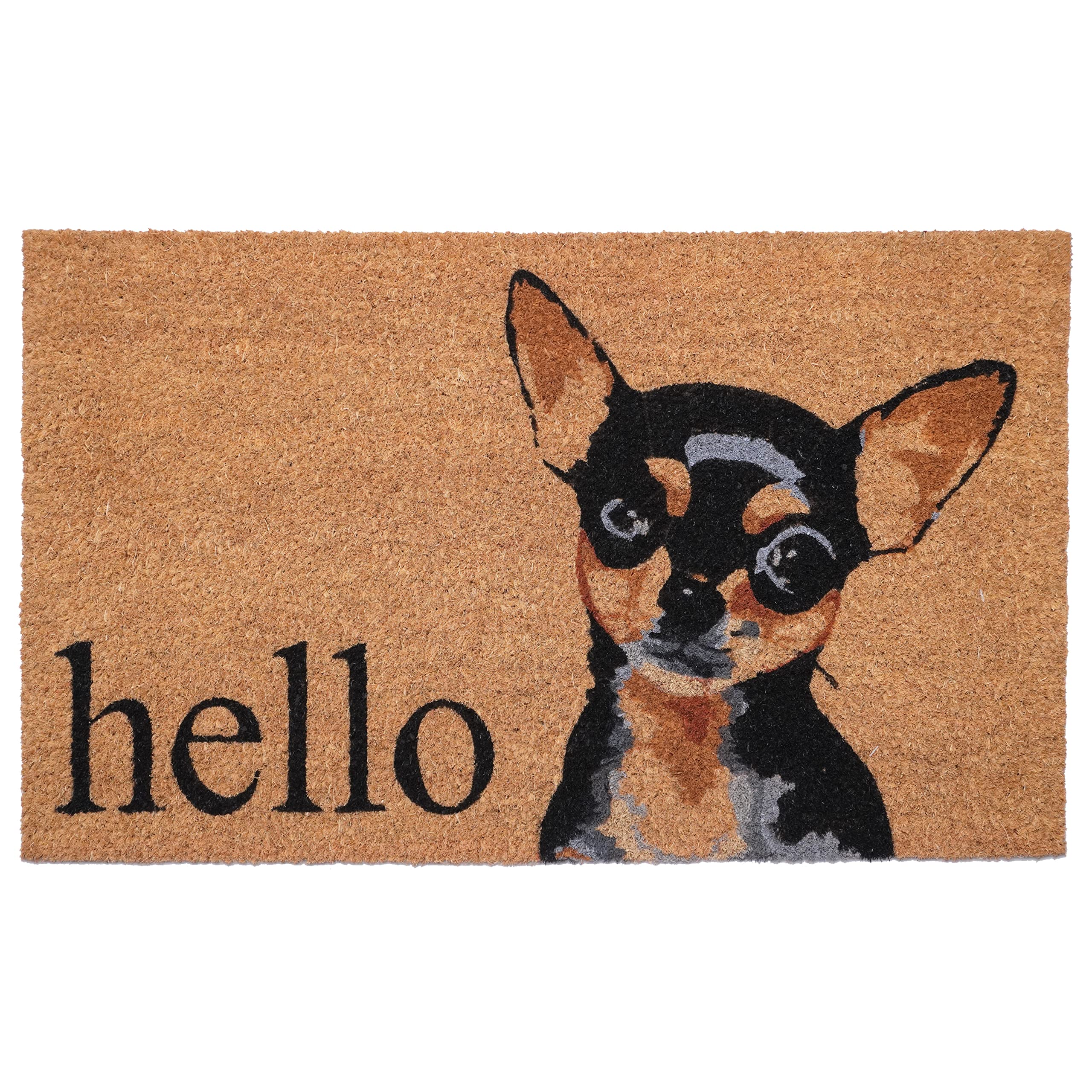 Calloway Mills 109452436 Black Tan Chihuahua Doormat (24 x 36)