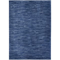 Nourison Essentials Indoor/Outdoor Navy Blue 5 x 8 Area Rug, Easy Cleaning, Non Shedding, Bed Room, Living Room, Dining Room, 