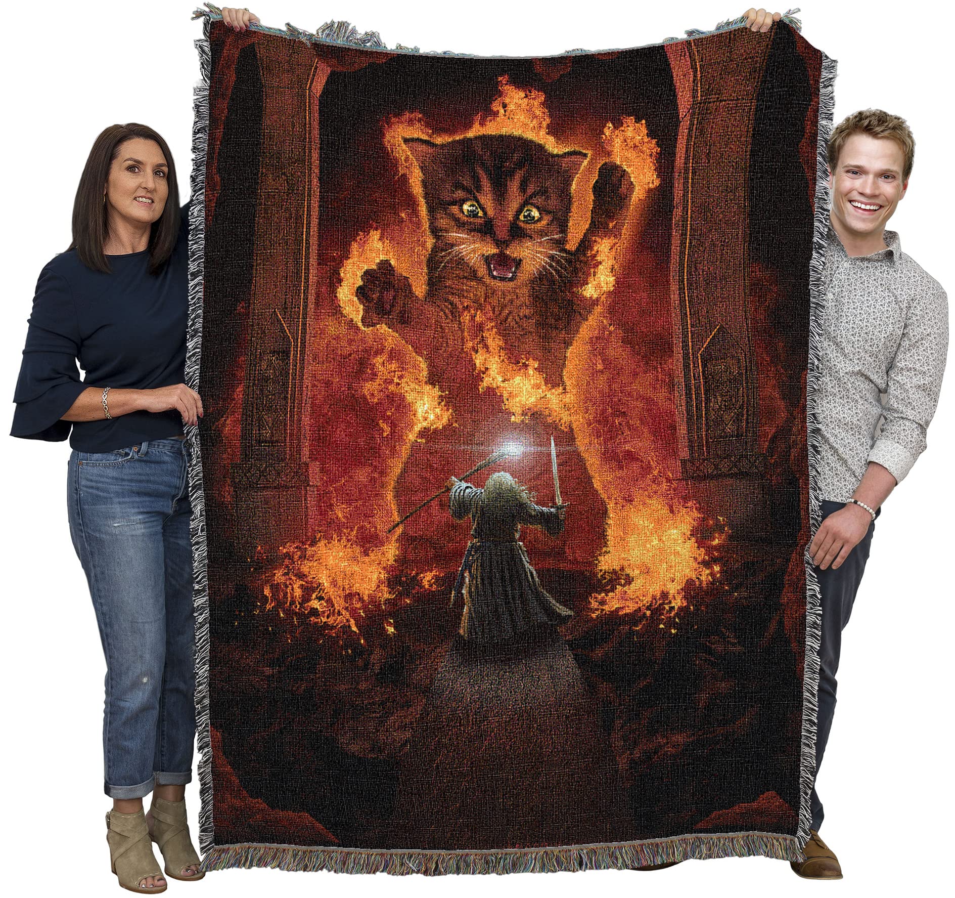 Pure Country Weavers You Shall Not Pass Blanket by Vincent HIE - Lord of The Rings Movie Parody - Cute Funny Gift Tapestry Throw