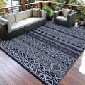 Garvee Outdoor Rug,Outdoor Plastic Straw Rug,Outdoor Rugs 9x12 for Patios Clearance Waterproof Patio Rug, Camping Rugs for Outsi