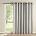 Grasscloth 110 Room Darkening Patio Panel - Silver