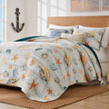 Greenland Home Kona Coastal Paradise Quilt Set, 3-Piece King/Cal King, Ocean