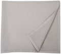 Natural Comfort Matelasse Blanket Coverlet, Raindrop Pattern, King, Light Grey