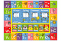 KC Cubs Playtime Collection ABC Alphabet, Seasons, Months and Days of the Week Educational Learning Area Rug Carpet For Kids and
