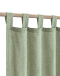 KOUFALL Sage Green Sheer Curtains 84 Inches Long Linen Boho Canopy Bed Curtains 84 Inch Length 2 Panels Set for Bedroom,Light Gr