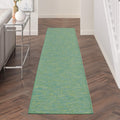 Nourison Home Positano 10 Runner Blue Green Fabric Modern Area Rug (10 Runner)