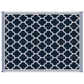 Outsunny Reversible Outdoor Rug, 9 x 12 Waterproof Plastic Straw Floor Mat, Portable RV Camping Carpet, Large Floor Mat for Ba