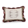 MODERN HEIRLOOM Brooke Embroidered Floral Quilted Single Pillow Sham, Lightweight Breathable All Seasons Bedding, King Size, Cre