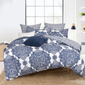 PHF Ultra Soft Paisley Duvet Cover Queen Size, Printed Bedding Set 3 Pieces, Comfy Farmhouse Pattern Duvet Cover Set with 2 Pill