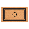 Calloway Mills 152962436O Black Border 24 x 36 Monogram Doormat, (Letter O)