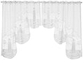 Heritage Lace Lighthouse 72-Inch Wide by 32-Inch Drop Swag Pair, White