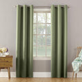 Sun Zero Becca Energy Efficient Grommet Curtain Panel, 40 x 63, Sage Green