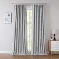 Kayne Studio Blackout Custom Curtains Pinch Pleated Curtains,95 Inches Long Linen Textured Pleated Drapes for Living Room,Therma