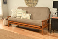 Kodiak Furniture Monterey Futon Set, No Drawers, with Barbados Base and Linen Stone Mattress