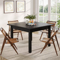 Tribesigns Wood Dining Table Modern Kitchen Table for Dining Room Living Room, 2-4 People Dining Room Table Square Dinner Tables